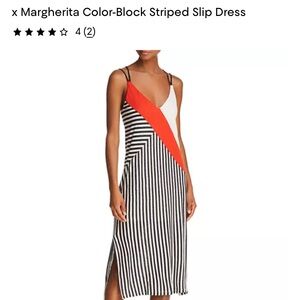 Striped Navy and Red Dress